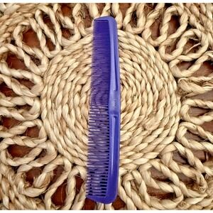 Vintage Goody Hair‎ Comb Purple Wide & Tight Teeth Durable 7"